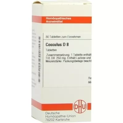COCCULUS D 8 tablete, 80 ST