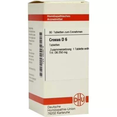 CROCUS D 6 tablete, 80 ST