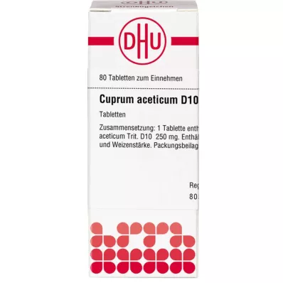 CUPRUM ACETICUM D 10 tableta, 80 kom CUPRUM ACETICUM D 10 tableta, 80 kom