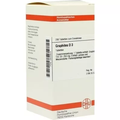 GRAPHITES D 3 tablete, 200 ST