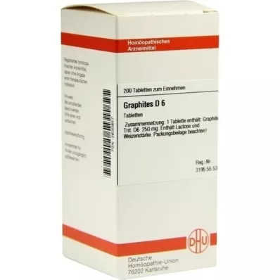 GRAPHITES D 6 tablete, 200 ST