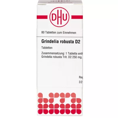 GRINDELIA ROBUSTA D 2 tablete, 80 ST GRINDELIA ROBUSTA D 2 tablete, 80 ST