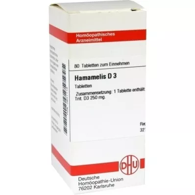 HAMAMELIS D 3 tablete, 80 ST