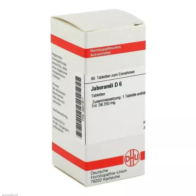 JABORANDI D 6 tableta, 80 kom JABORANDI D 6 tableta, 80 kom