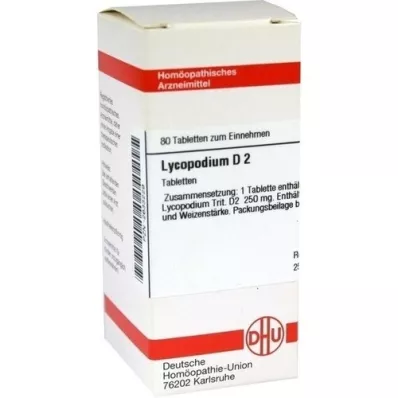 LYCOPODIUM D 2 tablete, 80 ST