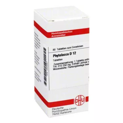 PHYTOLACCA D 12 tableta, 80 kom PHYTOLACCA D 12 tableta, 80 kom