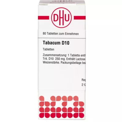 TABACUM D 10 tableta, 80 ST TABACUM D 10 tableta, 80 ST