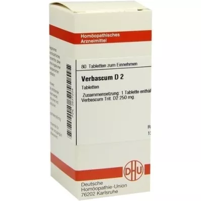VERBASCUM D 2 tablete, 80 ST