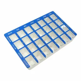 Kutija za tablete 1 tjedan 28 odjeljaka s kliznim poklopcem, 1 kom