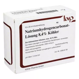NATRIUMHYDROGENCARBONAT-Otopina 8,4% Köhler, 10X20 ml