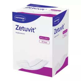 ZETUVIT Upijajuće komprese sterilne 10x10 cm, 25 kom