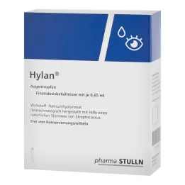 HYLAN 0,65 ml kapi za oči, 10 kom