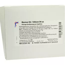 MARMOR D 6/Stibium D 6 aa ampula, 5X10 ml