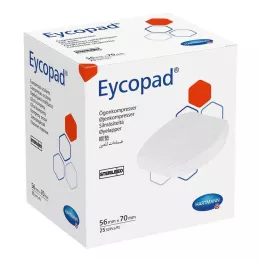 EYCOPAD Komprese za oči 56x70 mm sterilne, 25 kom