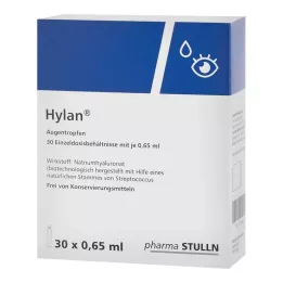 HYLAN 0,65 ml kapi za oči, 30 kom