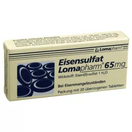 EISENSULFAT Lomapharm 65 mg obložene tablete, 20 kom