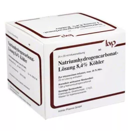 NATRIUMHYDROGENCARBONAT-Otopina 8,4% Köhler, 25X20 ml