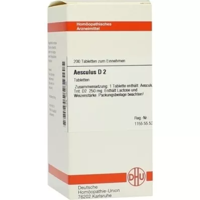 AESCULUS D 2 tablete, 200 ST