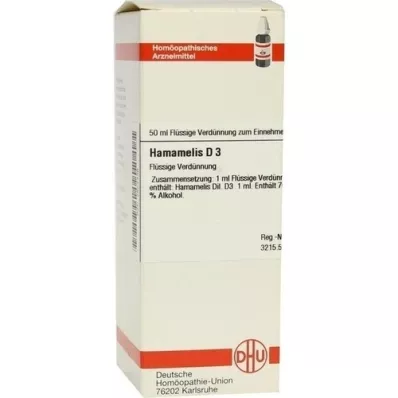 HAMAMELIS D 3 razrjeđenje, 50 ml