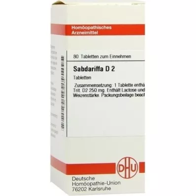 SABDARIFFA D 2 tablete, 80 ST