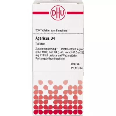 AGARICUS D 4 tablete, 200 ST AGARICUS D 4 tablete, 200 ST