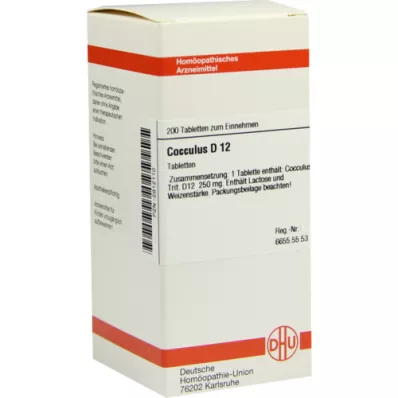 COCCULUS D 12 tablete, 200 ST