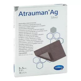 ATRAUMAN Ag 5x5 cm sterilne komprese, 10 kom