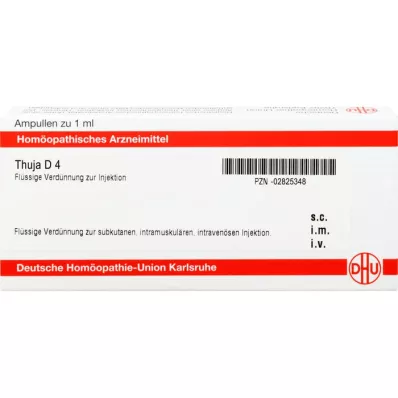 THUJA D 4 ampule, 10 ml THUJA D 4 ampule, 10 ml