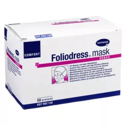 FOLIODRESS maska Comfort senso OP-maska zelena, 50 kom