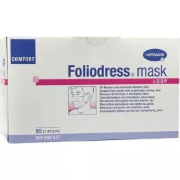 FoliDress Mask Comfort Loop Blue OP Masks, 50 pcs
