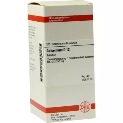 GELSEMIUM D 12 tablete, 200 ST