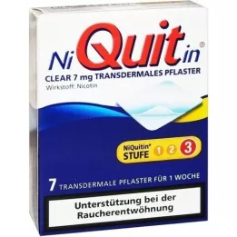 NIQUITIN Clear 7 mg transdermalni flasteri, 7 kom