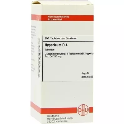 HYPERICUM D 4 tablete, 200 ST HYPERICUM D 4 tablete, 200 ST