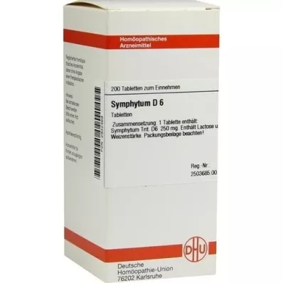 SYMPHYTUM D 6 tablete, 200 ST