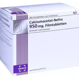 CALCIUMACETAT NEFRO 950 mg tablete prekrivenih filmom, 200 ST