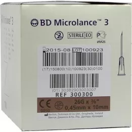 BD MICROLANCE Kanila 26 g 3/8 0,45x10 mm, 100 ST