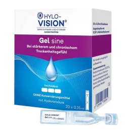 HYLO-VISION Sine gel pipete za jednu dozu, 20X0,35 ml