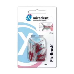 MIRADENT Interd.Pic-Brush zamjenska četka x-velika bordo, 12 komada