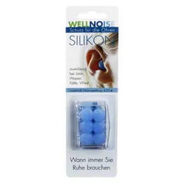 WELLNOISE Čepići za uši plavi blister, 3X2 kom