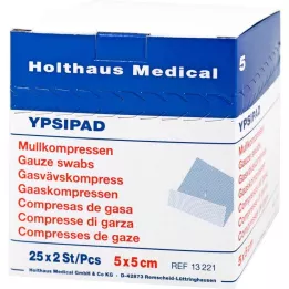 MULLKOMPRESSEN Ypsipad 5x5 cm sterilni 8-slojni, 25X2 kom