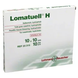 LOMATUELL H Mast tila 10x10 cm sterilna, 10 kom