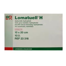 LOMATUELL H Mast tila 10x20 cm sterilna, 10 kom