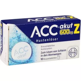 ACC Akutne 600 Z tablete za lemljenje kašlja, 10 sati
