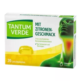 TANTUM VERDE 3 mg pastile s okusom limuna, 20 kom
