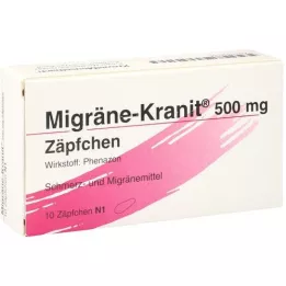 MIGRÄNE KRANIT 500 mg čepića, 10 sati