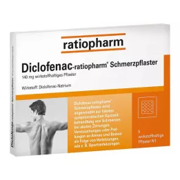DICLOFENAC-ratiopharm flasteri protiv bolova, 5 kom