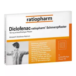 DICLOFENAC-ratiopharm flasteri protiv bolova, 10 kom