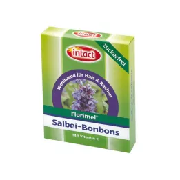 FLORIMEL Bonboni od kadulje s vitaminom C bez šećera, 40 g