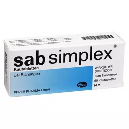 SAB simplex tablete za žvakanje, 50 kom