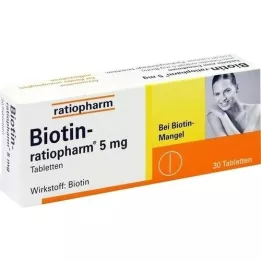 BIOTIN-RATIOPHARM tablete od 5 mg, 30 sati